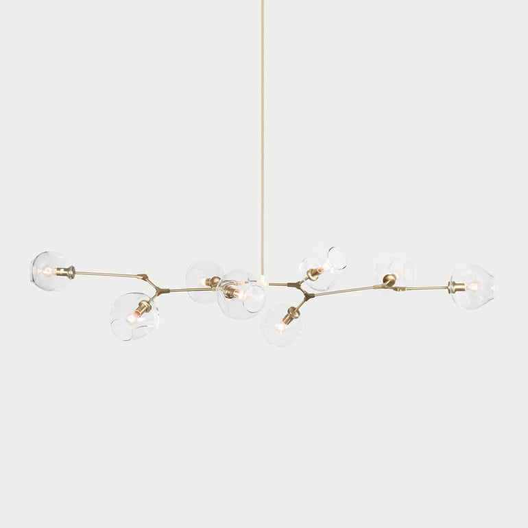 Branching Bubble Glass Ball Chandelier for Living Room - Cueteks
