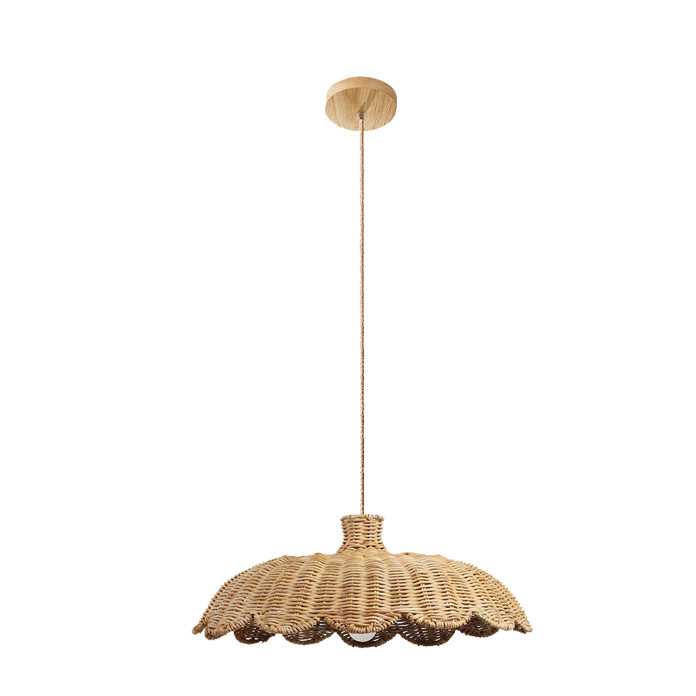 Boho Creative Decor Rattan Woven Pendant Light - Cueteks