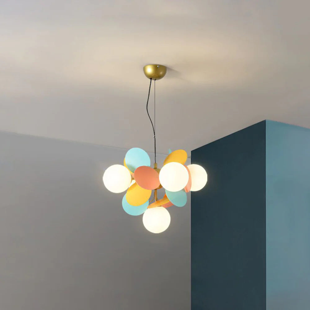 Modern Multicolored Flower-Branch Shaped Ceiling Chandelier Light - Cueteks
