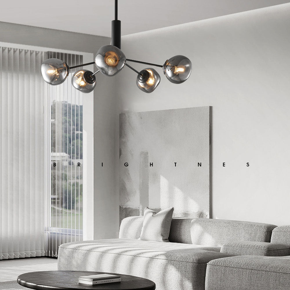 Modern Molecular Lava Glass Living Room Chandelier - Cueteks