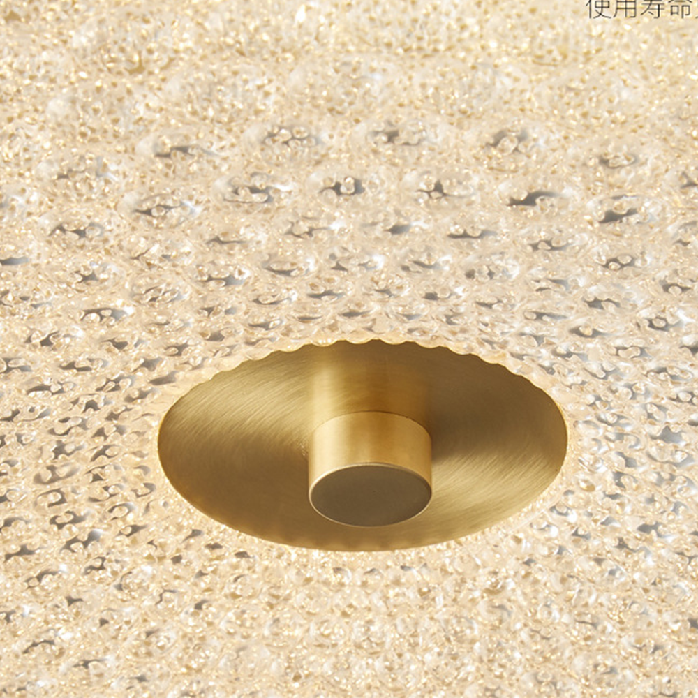Modern Crystal Ceiling Light LED Creative Copper Ceiling Lamp - Cueteks