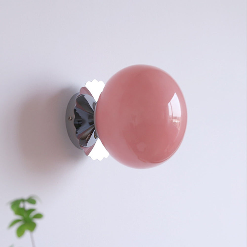 Vintage Glass Round Head Wall Sconce - Cueteks