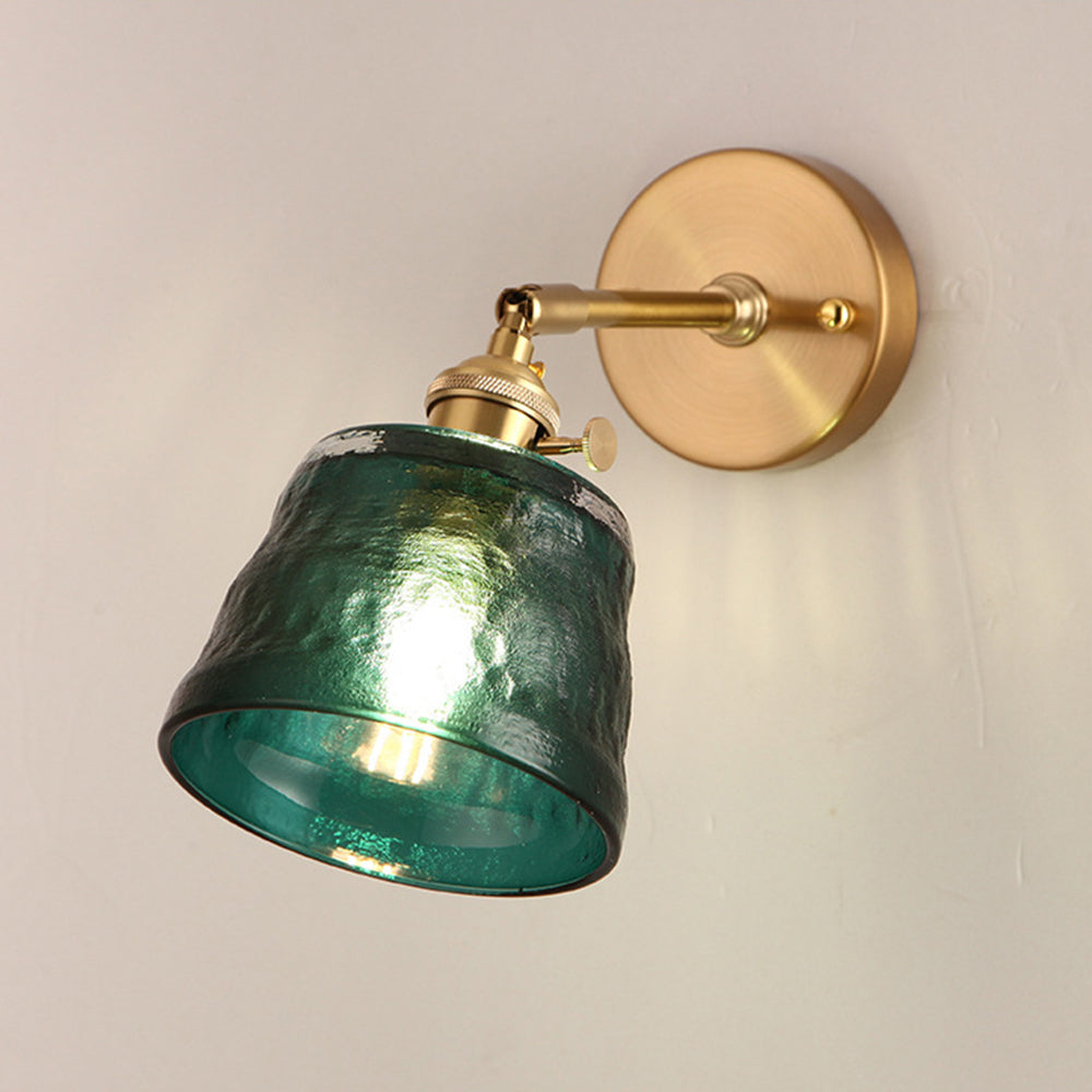 Vintage Glass Adjustable Wall Sconce - Cueteks