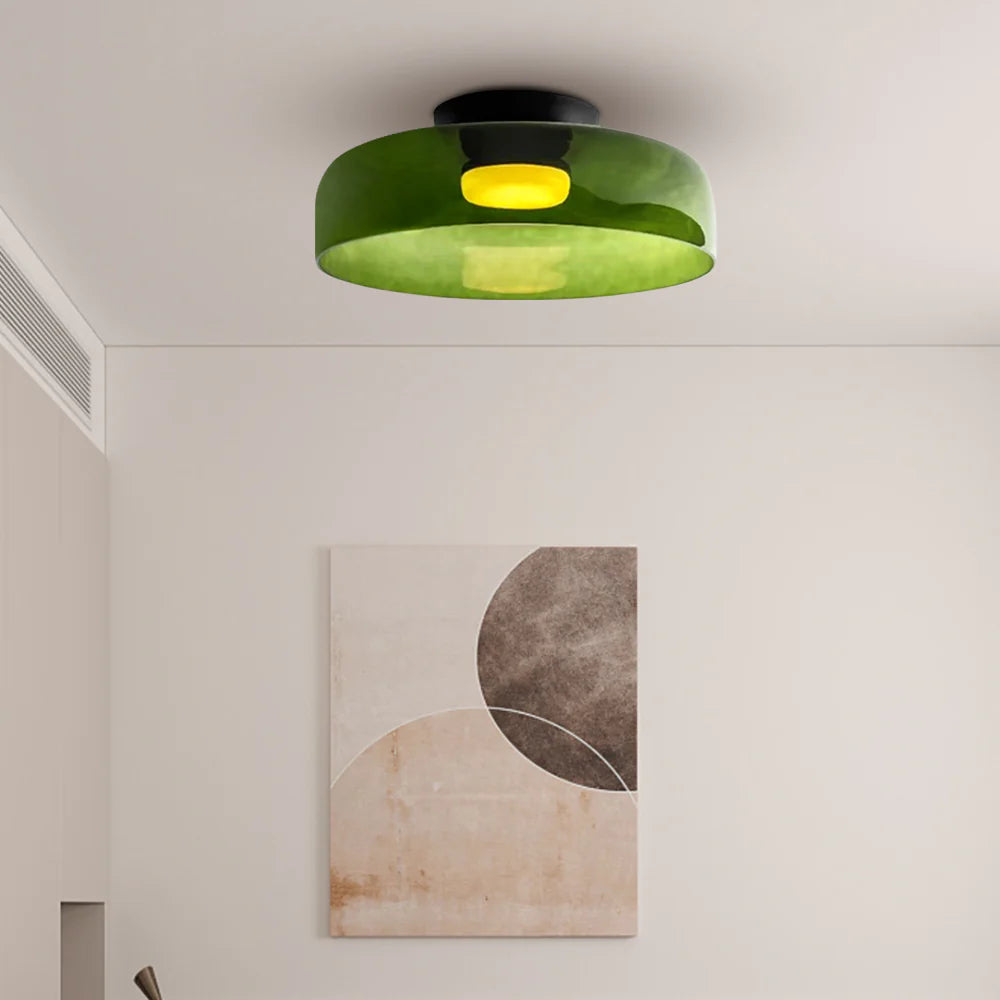 Nordic Designer Creative Personality Medieval Glass Ceiling Lamp - Cueteks