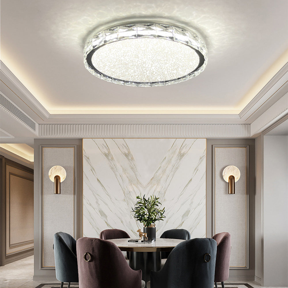 Luxury LED Dimmable Crystal Ceiling Lamp - Cueteks