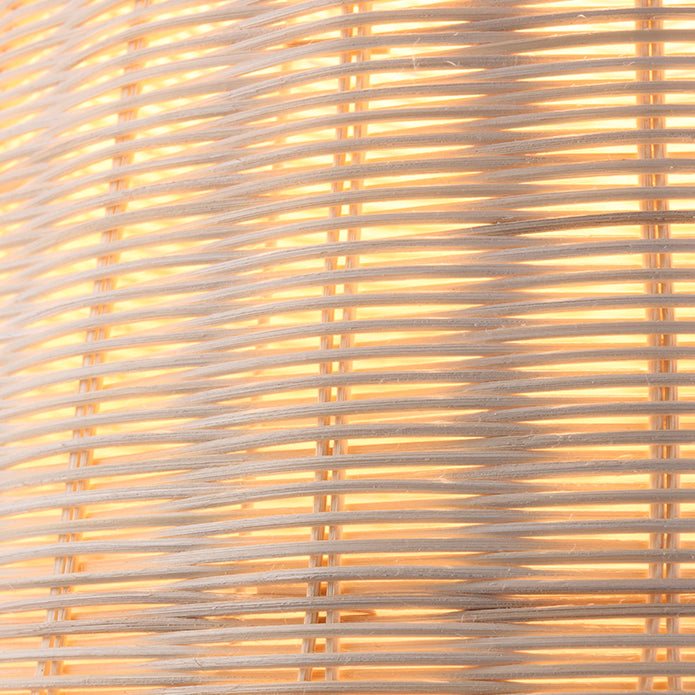 Bamboo Rattan Basket Pendant Light For Kitchen - Cueteks