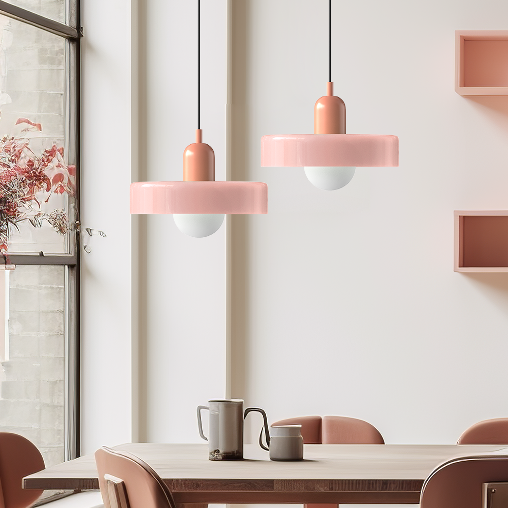 Bauhaus Colorful Glass Pendant Light - Cueteks