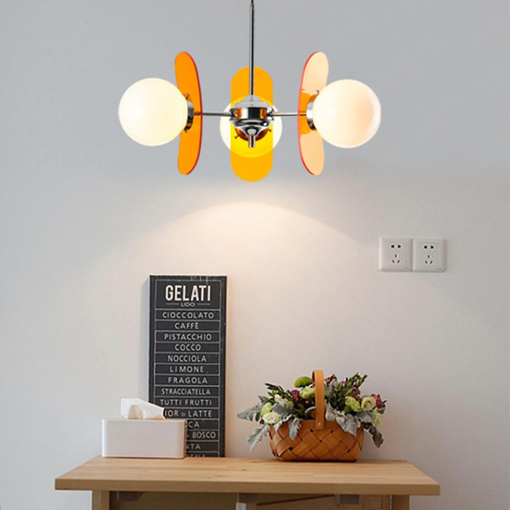 Modern Acrylic Art Deco Pendant Light For Living Room - Cueteks