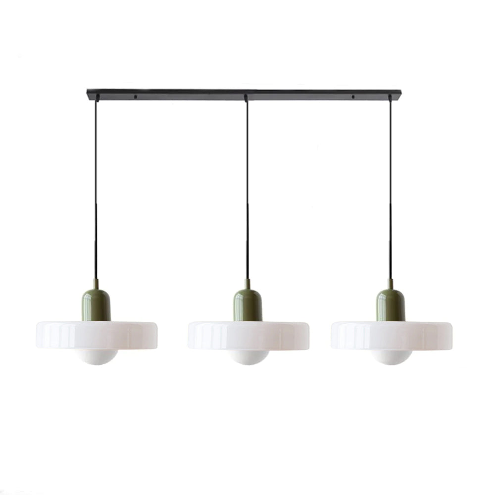 3 Heads Bauhaus Modern Simple Glass Pendant Light - Cueteks