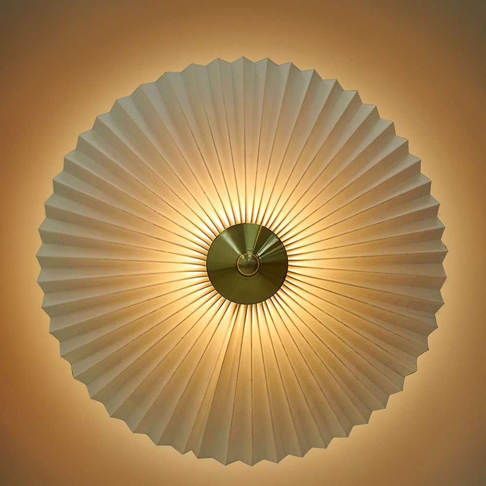 Mid Century Modern Pleated Table Lamp - Cueteks