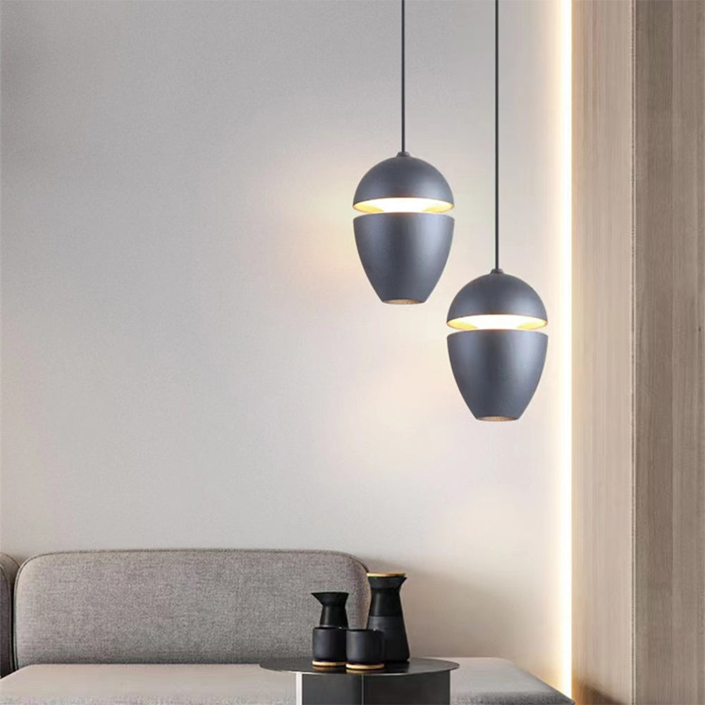 Simple Small 1-Light Bedside Pendant Light for Bedroom - Cueteks