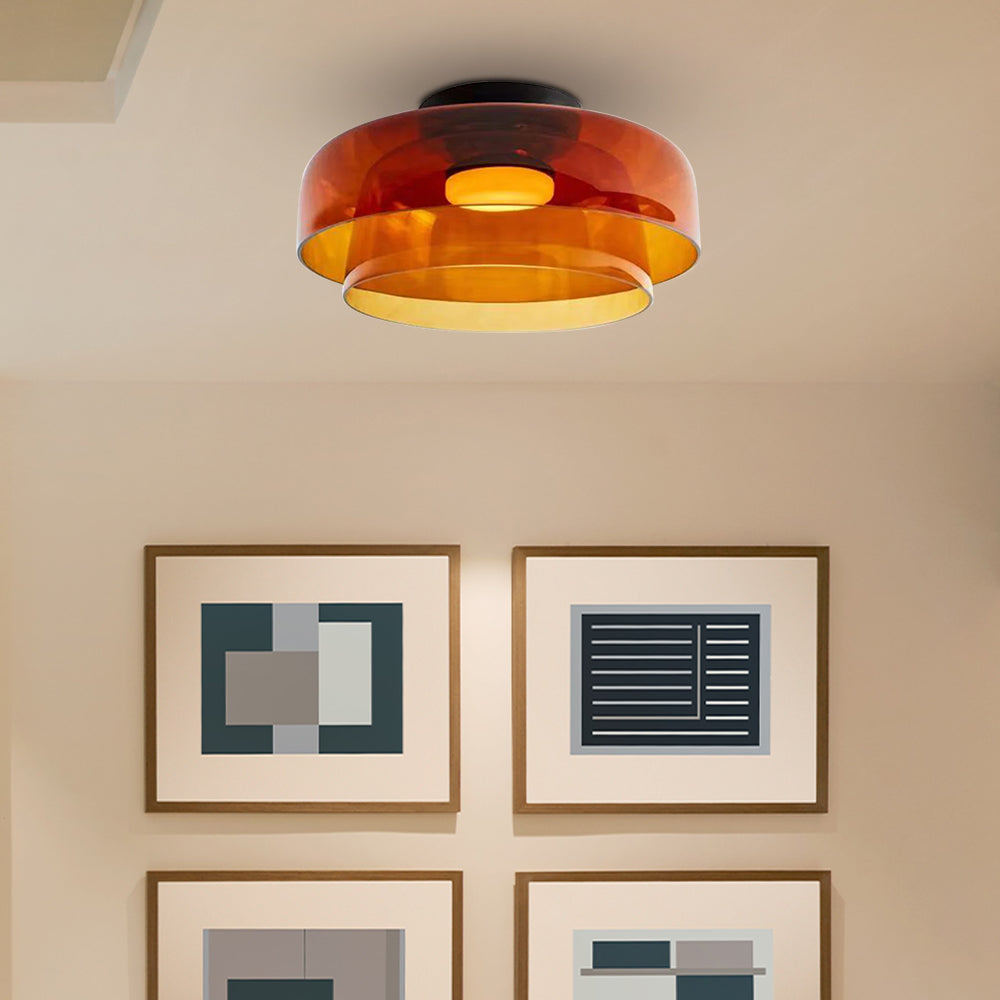 Nordic Designer Creative Personality Medieval Glass Ceiling Lamp - Cueteks