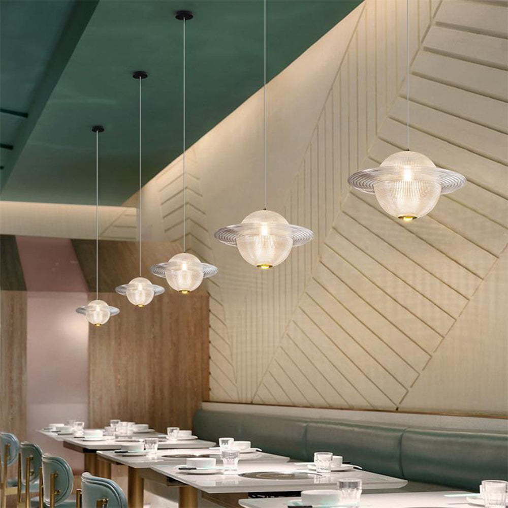 Creative Glass Planet Pendant Hanging Light - Cueteks