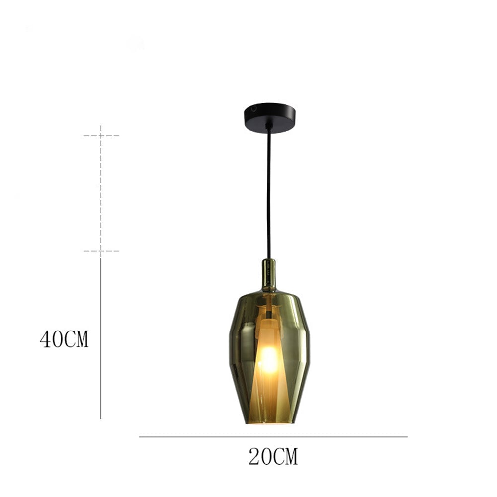 Modern Multicolored Glass Pendant Lamp for Dining - Cueteks