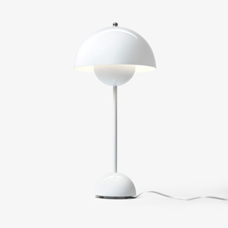 Morandi Mushroom Table Lamp, Rechargeable, Multi Colors, Metal - Cueteks