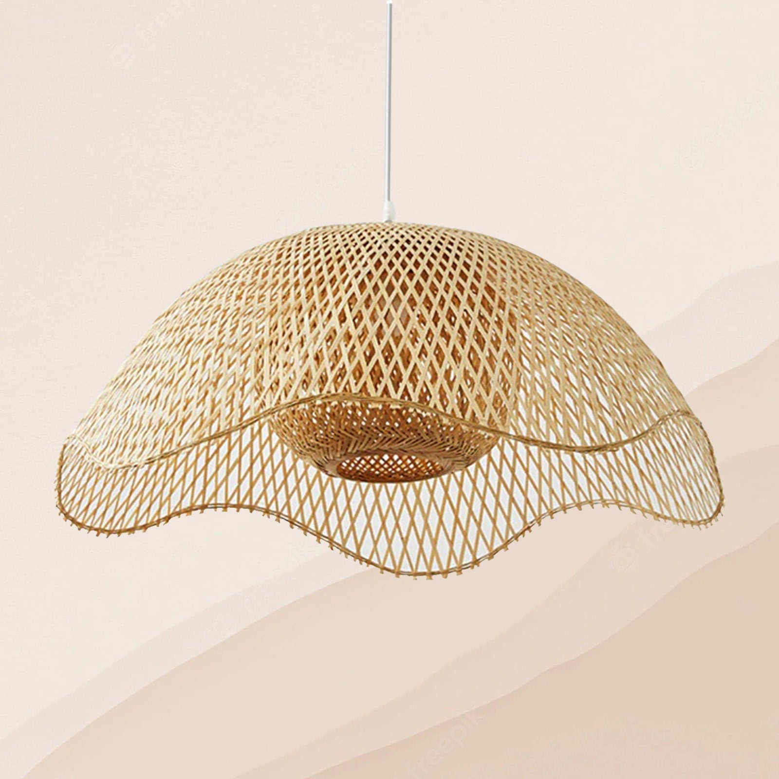 Bamboo Woven Hanging Lighting - Cueteks