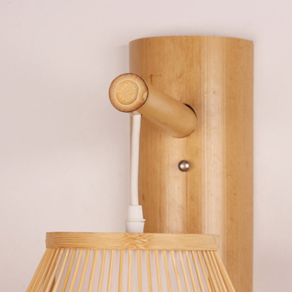 Muto Bamboo Weben Wandleuchte, 4 Stile - Cueteks