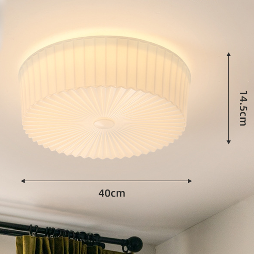 French Art Glass Flush Mount Ceiling Light - Cueteks