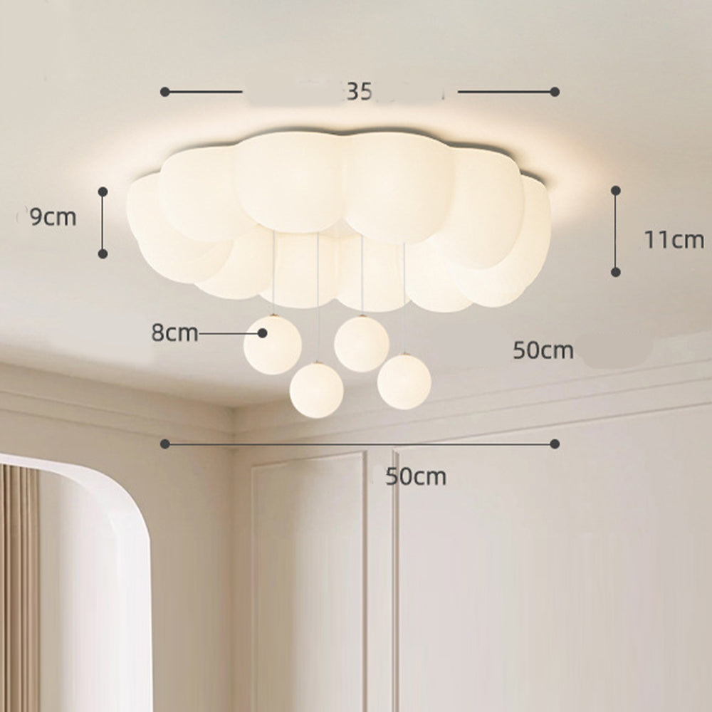 Cream Warm Multi-shaped Ceiling Light For Kids Room - Cueteks