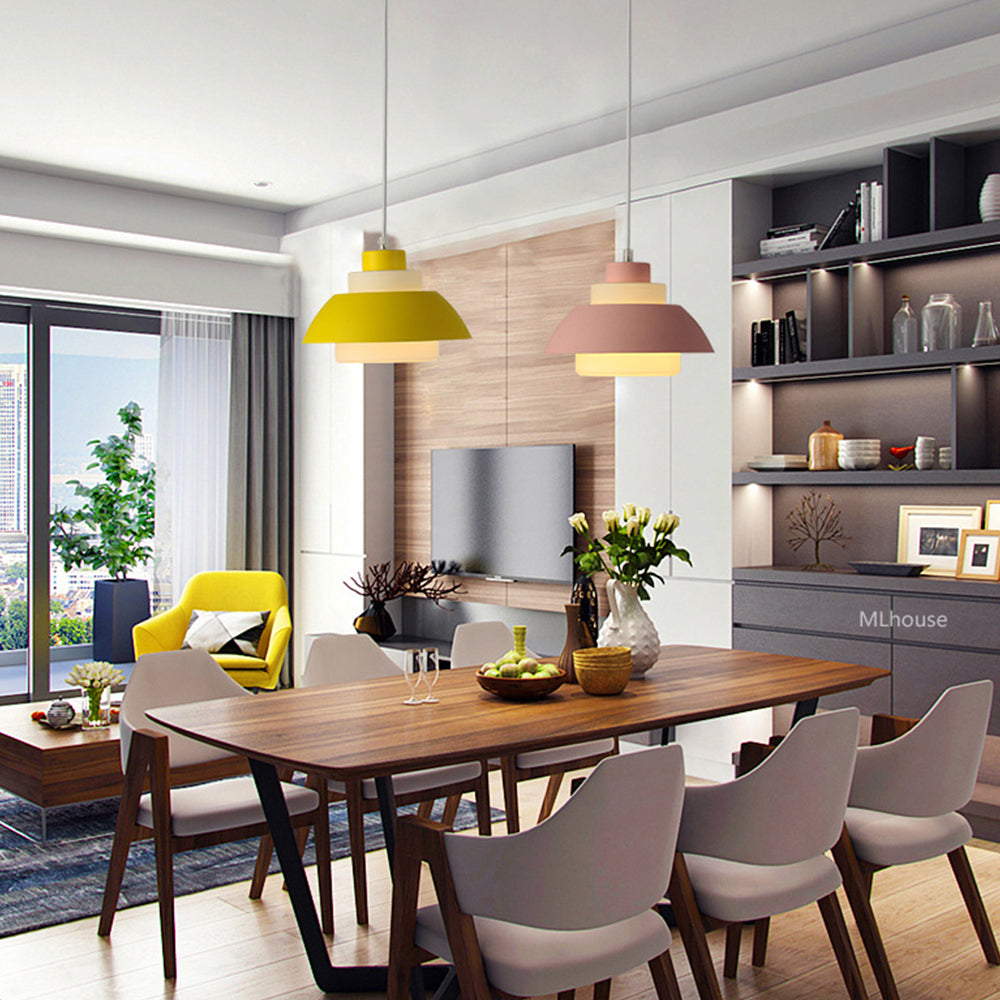 Minimalist Aluminum Pendant Light for Dining Room - Cueteks