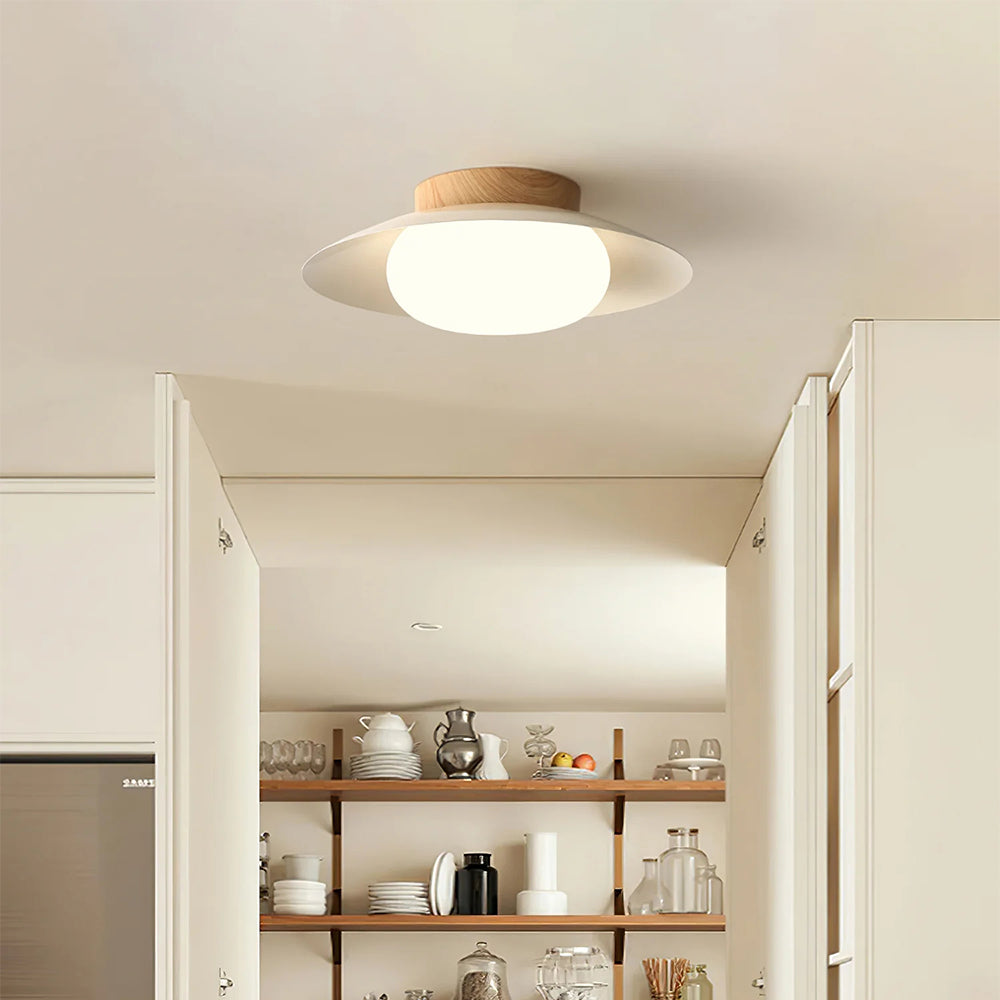 Cream Round White Ceiling Light - Cueteks