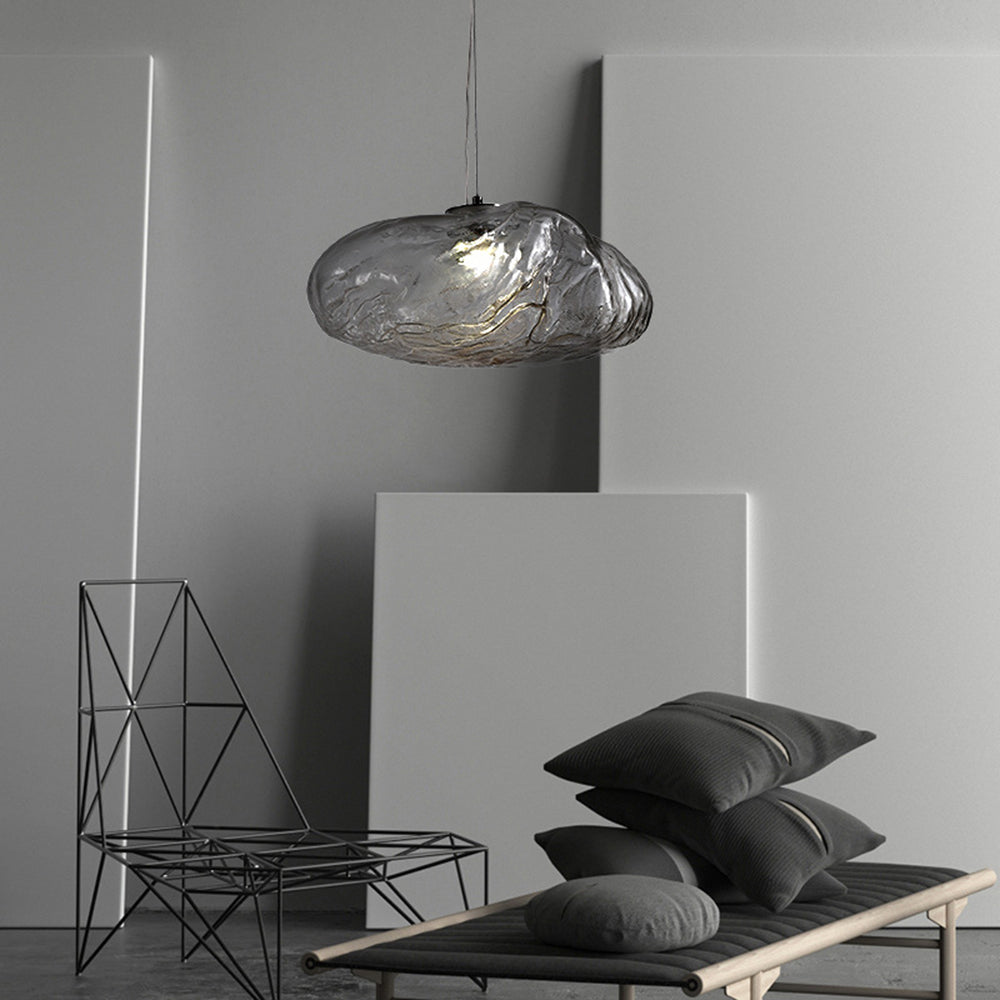Stylish Glass Cloud Shape Pendant Light Indoor Fixture Decorative Light - Cueteks