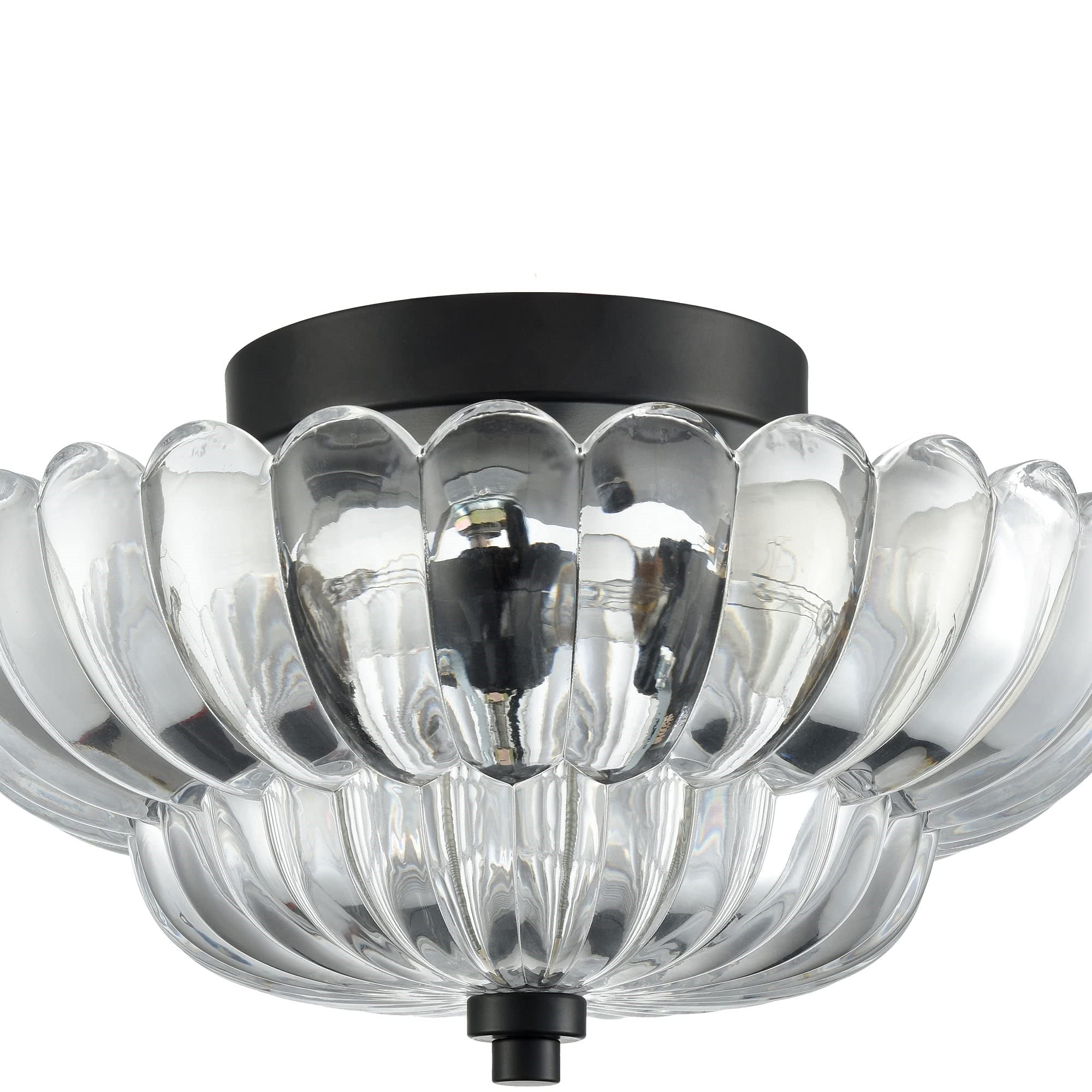 Vintage Amber Glass Semi-Flush Ceiling Light Shades Of Light - Cueteks