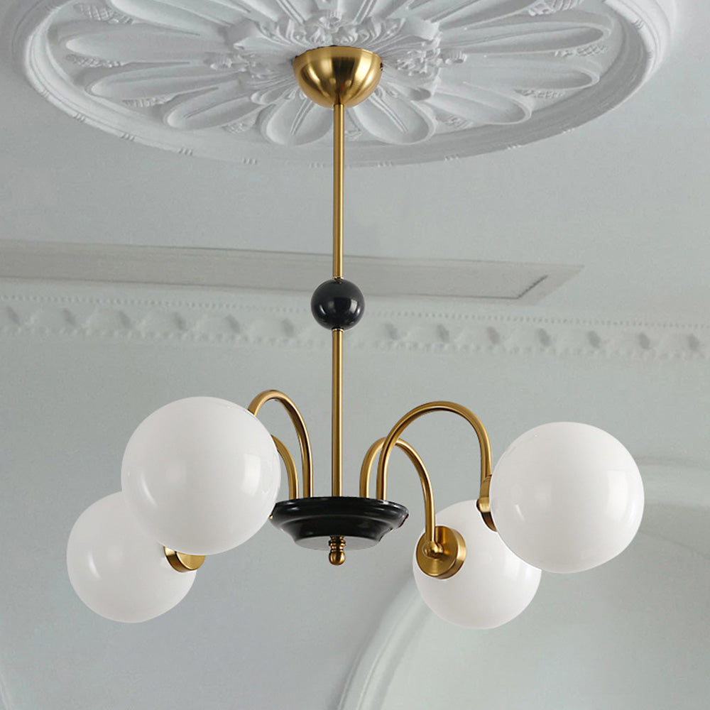Chrome Chandelier Living Room Lighting Nordic Glass Chandelier - Cueteks