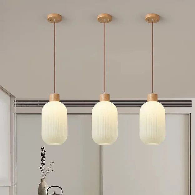 Vintage Milky White Glass Pendant Lights - Cueteks