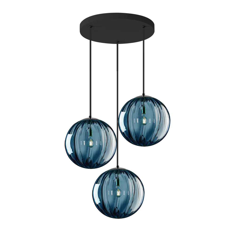 Modern Simple Round Glass Pendant Light - Cueteks