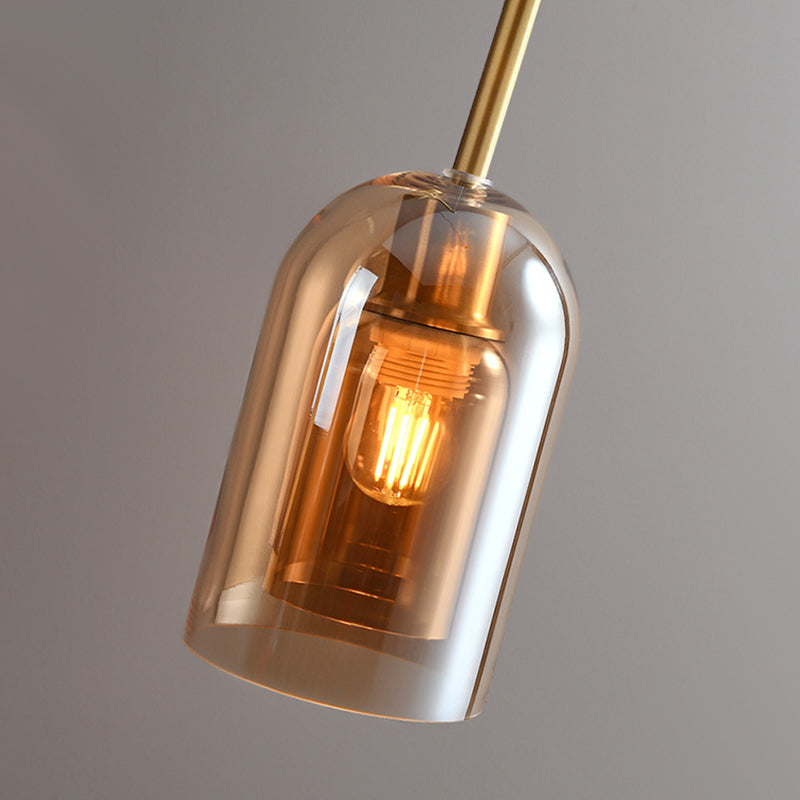 Sanna Deckenleuchte/Pendelleuchte 4 Stile Reines Kupfer&Glas - Cueteks