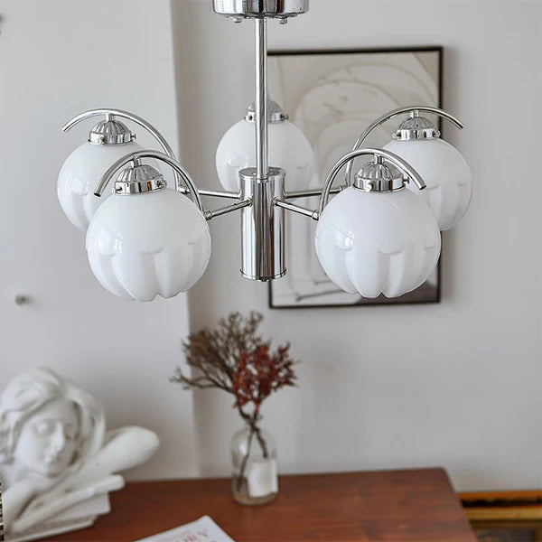 Modern Classic Flower Shape Glass Chandelier - Cueteks