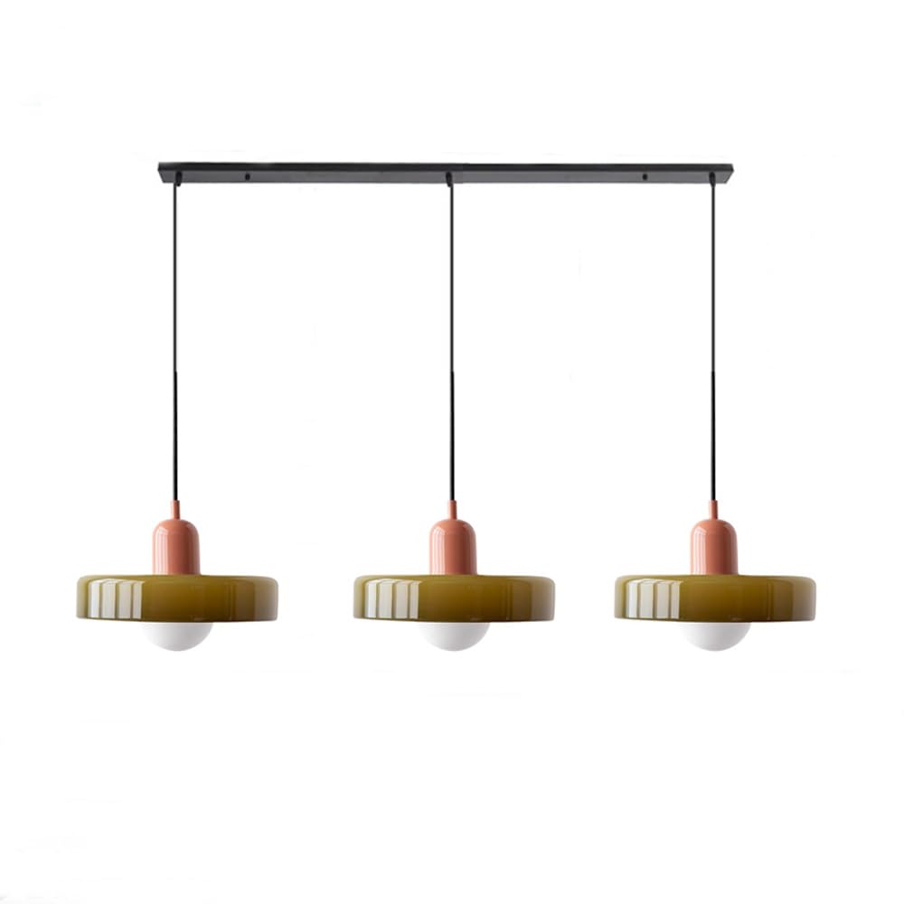 3 Heads Bauhaus Modern Simple Glass Pendant Light - Cueteks
