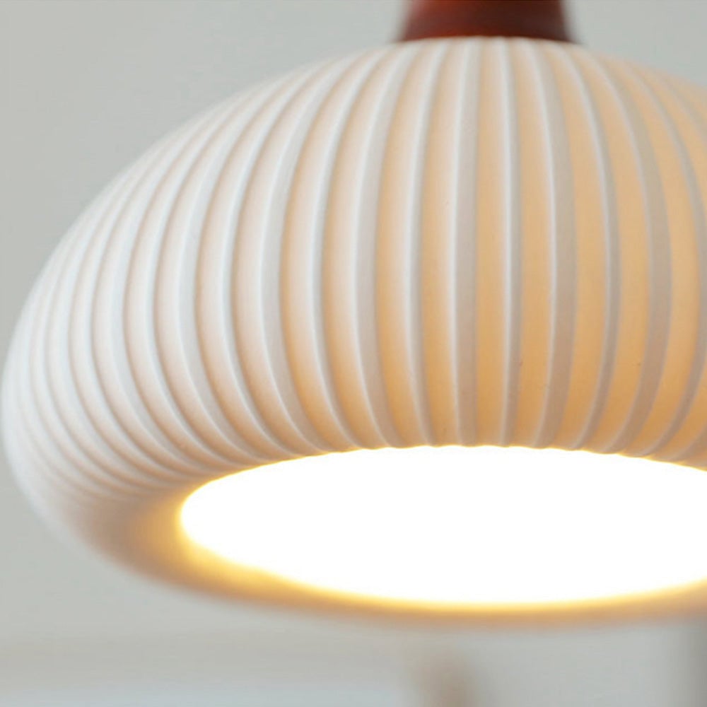 Vintage Nordic Ceramic White Pendant Light For Dining Room - Cueteks
