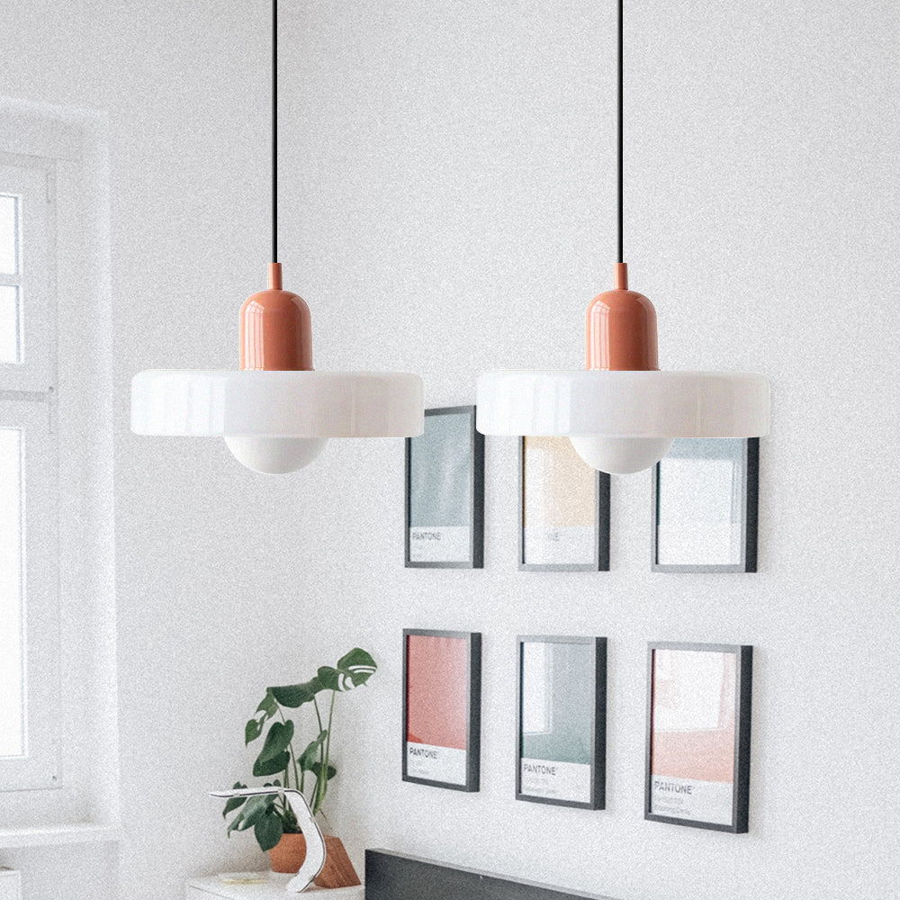 2 Heads Modern Bauhaus Glass Pendant Light - Cueteks