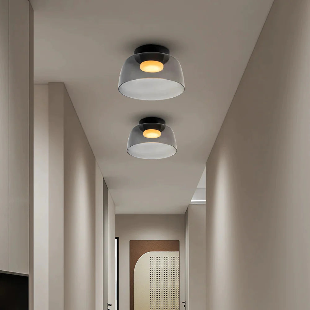 Morandi Modern Simple Creative Glass Flush Mount Ceiling Light - Cueteks