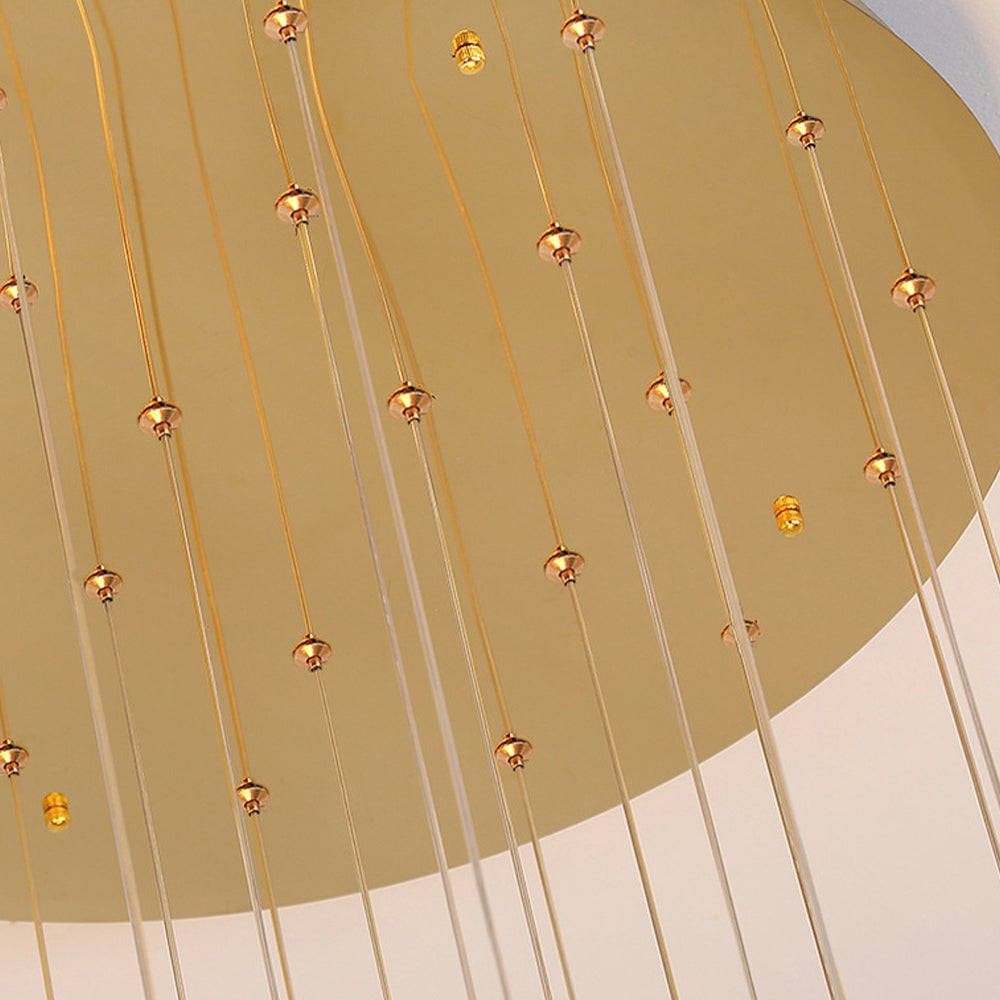 Luxury Crystal Staircase Long Chandelier - Cueteks