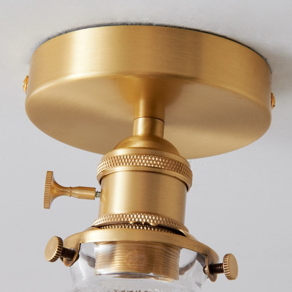 Vintage Crystal Clear Glass Ceiling Light Hallway - Cueteks