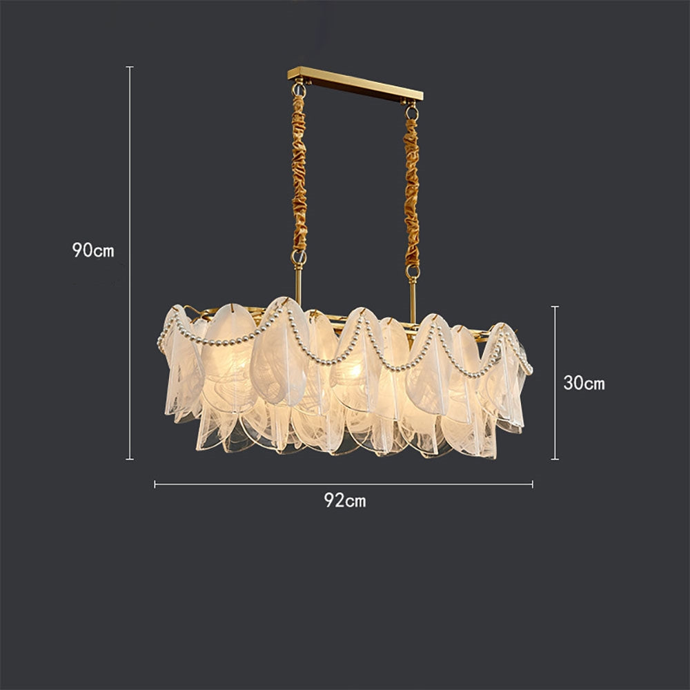 Contemporary Cloud-Inspired Frosted Glass Living Room Chandelier - Cueteks