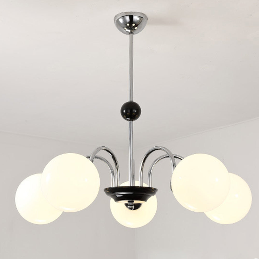 Chrome Chandelier Living Room Lighting Nordic Glass Chandelier - Cueteks