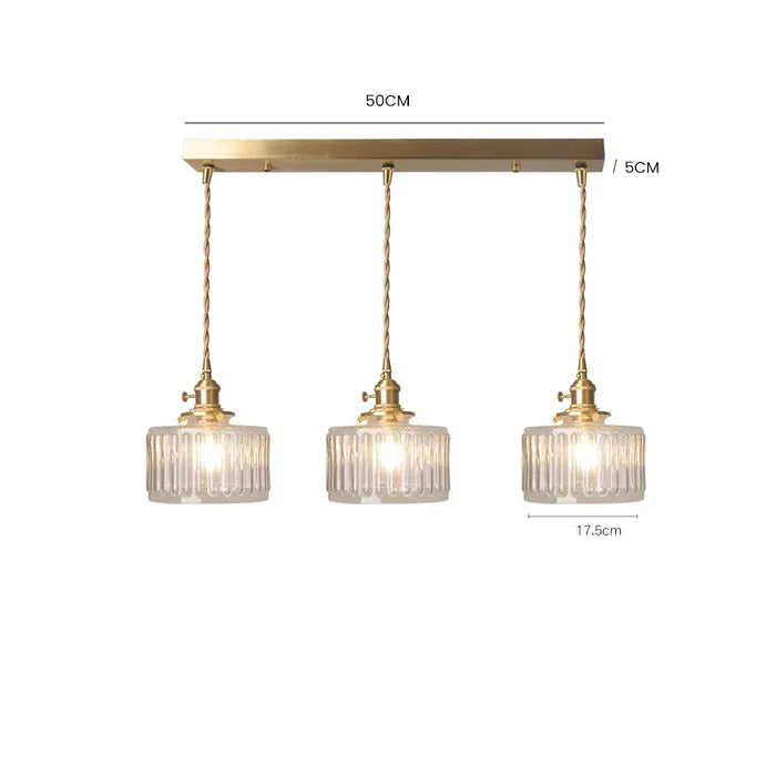 Nordic Retro 1 Light Glass Pendant Light - Cueteks