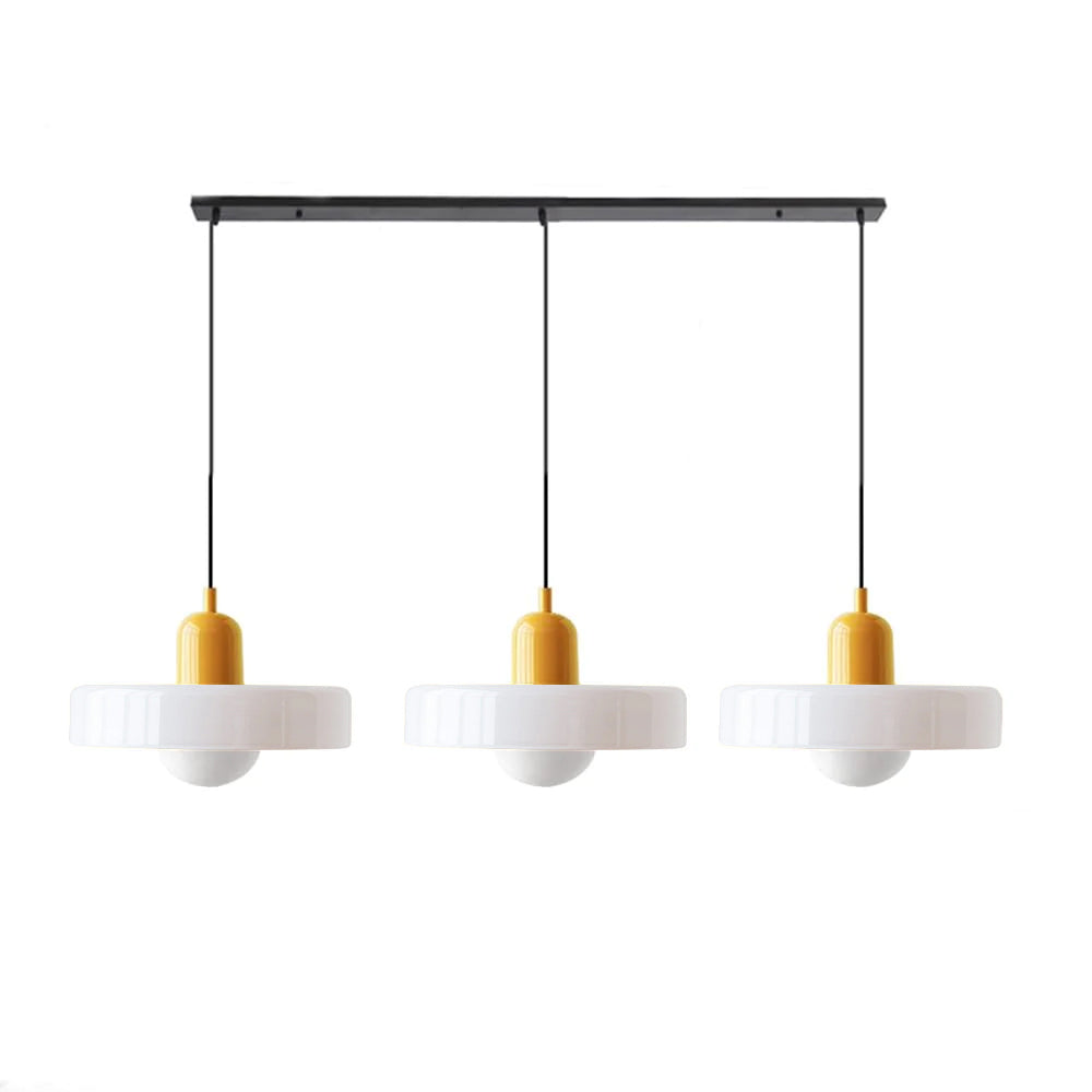 3 Heads Bauhaus Modern Simple Glass Pendant Light - Cueteks
