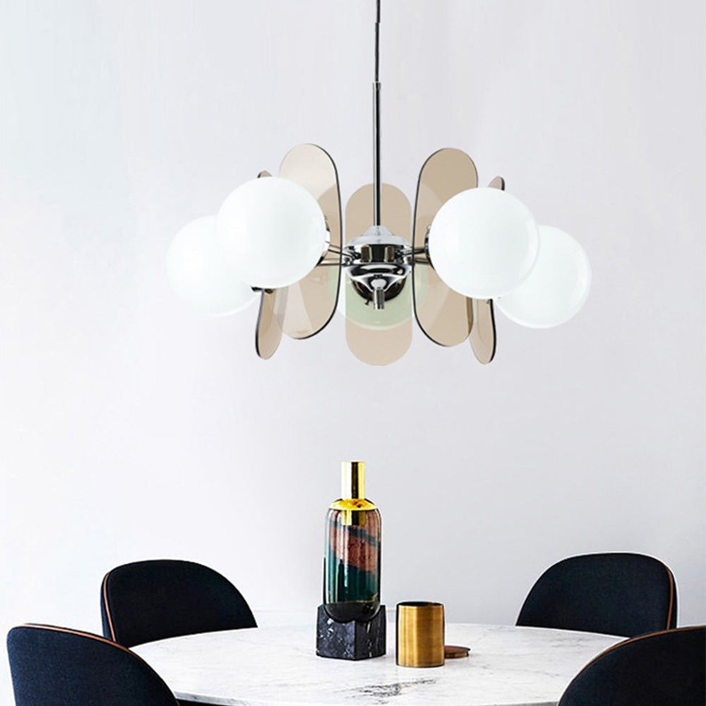 Modern Acrylic Art Deco Pendant Light For Living Room - Cueteks