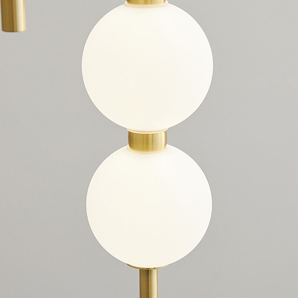 Contemporary LED White Ball Pendant Light - Cueteks