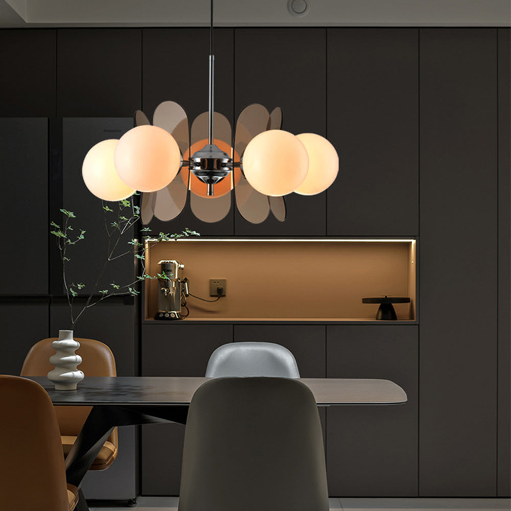 Modern Acrylic Art Deco Pendant Light For Living Room - Cueteks