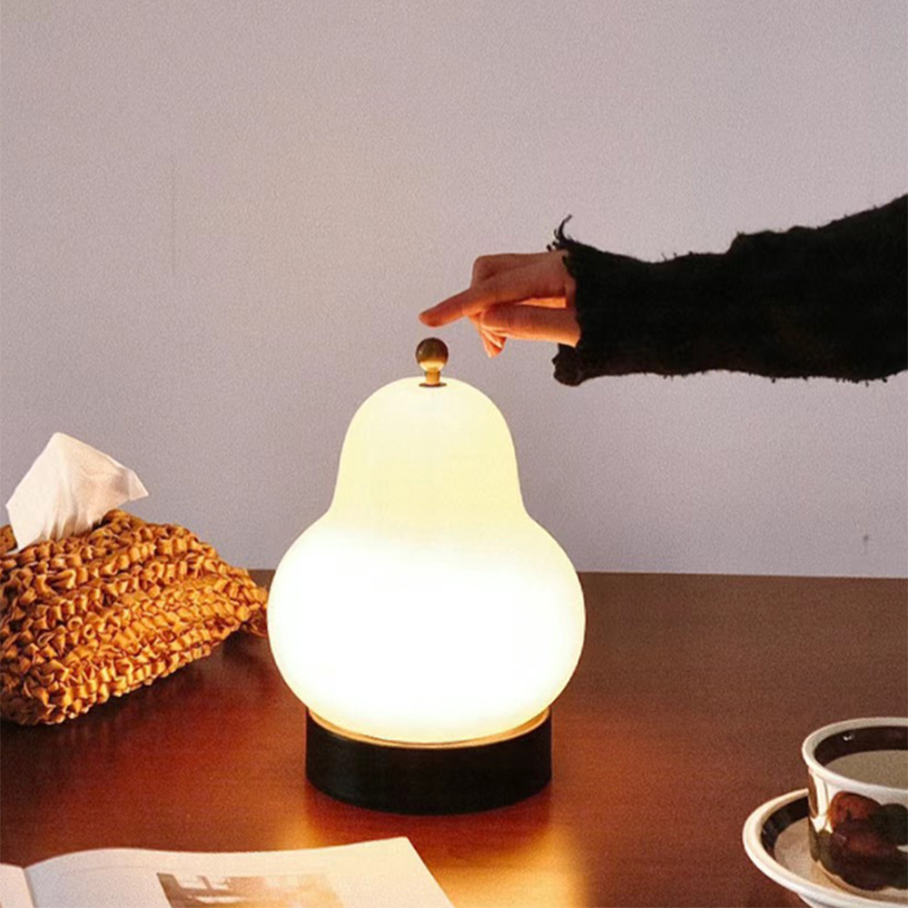 French Cream Pear Touch Portable Table Light - Cueteks