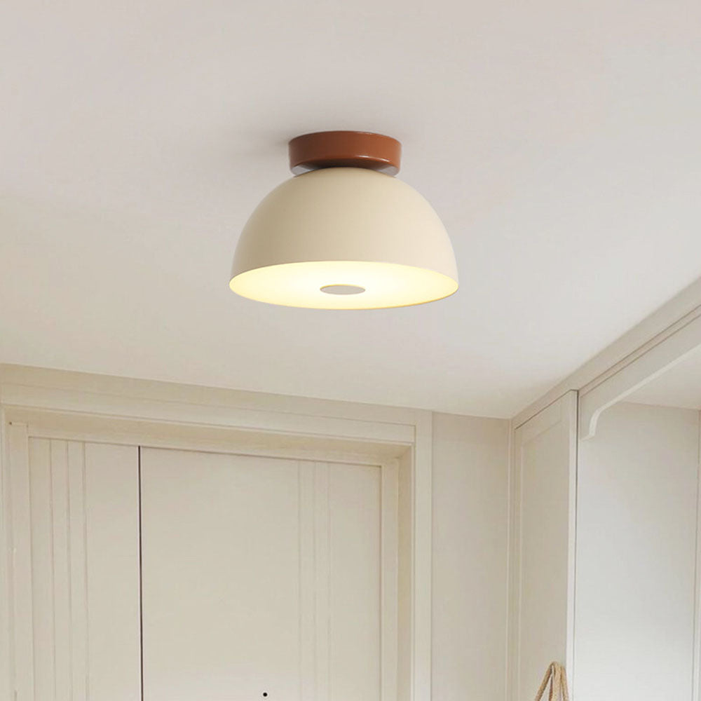 Cream Retro Iron Aisle Ceiling Lamp - Cueteks