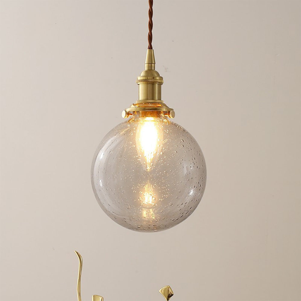Glass Living Room Small Globe Pendant Light - Cueteks