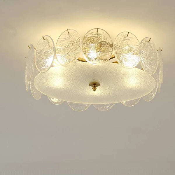 Modern Style Retro Glass Petals Ceiling Lamp - Cueteks