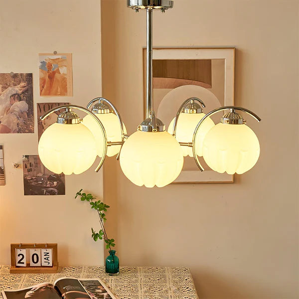 Modern Classic Flower Shape Glass Chandelier - Cueteks